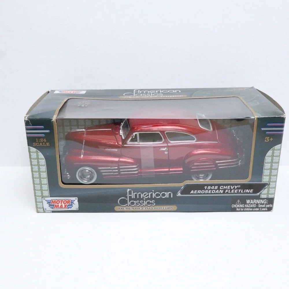 American Classics 1948 CHEVY AEROSEDAN FLEETLINE MotorMax 1:24 Die Cast Car New!